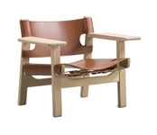 The Spanish Chair - Cognac Läder/Såpad Ek
