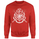 Harry Potter Hogwarts House Crest Sweatshirt - Red - L - Rouge