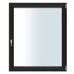 Nordiska Fönster Sidohängt Premium 3-Glas Aluminium Helalu öppningsb fönster 50x50 3-glas