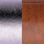 Les Georgettes Läderrondell 16mm (Färg: Metallic Mauve/Reptil)