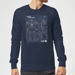 Transformers Optimus Prime Schematic Sweatshirt - Navy - L