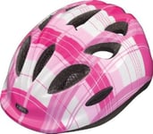 Abus Smiley Pink Square cykelhjälm Gröntspänne - Hjälmstorlek 45-50 cm