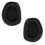 Pair of  Black Ear Pads Leather Headphone Cushion for Sennheiser RS165 RS175