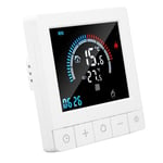 Thermostat programmable ZJCHAO - Chauffage électrique - Contrôle intelligent du temps - Objet connecté - Blanc
