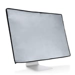 kwmobile Monitor Cover Compatible with 27-28" monitor - Monitor Cover Dust PC Screen Protector - Light Grey