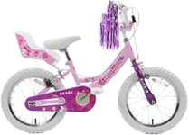 Kids Girls Bike Izzie 16" Wheel BMX Bicycle Single Speed Barbie Pink Age 5+
