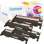 4 Toners cartouches d'impressions type Jumao compatibles pour Samsung CLX 3175N