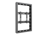 Multibrackets M Pro Series - Hölje - låg profil - för digital skylt - liten - stål - svart - skärmstorlek: 32 - väggmonterbar