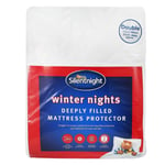 Silentnight Double Bed Soft Quilted Deep Mattress Topper Protector Non Allergy