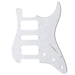 Musiclily Pro 4Ply White Pearl 11 Holes HSH Pickguard For US Fender Strat Guitar
