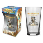 IRON MAIDEN - POWERSLAVE - BEER GLASS (BOXED)