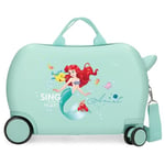 Joumma Disney Princesas Children's Suitcase Blue 45 x 31 x 20 cm Hard ABS 24.6L 1.8 kg 4 Wheels Hand Luggage, Blue, Children's Suitcase