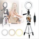 AJH Led Ring Light with Stand and Phone Holder, Camera Photo Video Lighting Kit Camera Lamp, Universal Phone Holder Ring Light, Ring Light