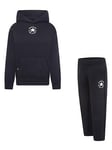 Converse Younger Boys Core Hoody and Pant Set - Black, Black, Size 2-3 Years