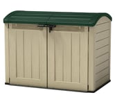 Keter Store It Out Ultra 2000L Garden Bike Shed -Beige/Green Green