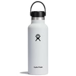 Hydro Flask Water Bottle  Insulated 532ml Standard Mouth Flex Cap in White