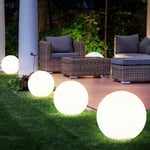 Etc-shop - Boule lumineuse solaire boule de jardin lumière solaire led décoration de jardin boule solaire pour extérieur 25 cm, durée d'éclairage