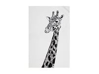Maxwell & Williams - Serviette de Table 100% Coton, Imprimé Fleuri de Girafe d'Afrique, Collection Marini Ferlazzo, 50 x 70 cm - Noir et Blanc