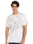 adidas GK9424 U FAVS Q1 T T-Shirt Unisex-Adult White/Black L