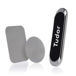 ShopWize Tudor Magnetic Car Phone Holder, Powerful Magnet Mount For Dashboard Stylish Reliable (Silver)