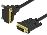 Delock DVI-D Dual Link kabel - Vinklet - 5 m