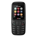 TTfone TT170 UK Sim Free Simple Feature Mobile Phone 1.8inch Screen Camera, Bluetooth Game, Alarm - Pay As You Go (Vodafone, with £0 Credit, Black)