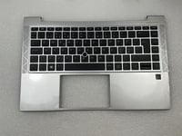 For HP EliteBook 840 Aero G8 M51617-DH1 Danish Palmrest Keyboard Top Cover NEW