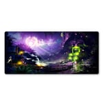 CHLOEG™ Gaming Mouse Mat Anime fantasy purple forest 800x300mm XXL Comfortable Extended Large Mouse Pad Waterproof Keyboard Mat with Non-Slip Base, Stitched Edges, Smooth Surface for Computer and Desk