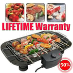 Cheap - Electric Table Top Grill Griddle BBQ Hot Plate Camping Cooking Cast Pan