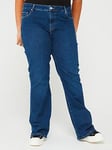Tommy Hilfiger Curve Bootcut High Rise Jean - Blue, Blue, Size 46, Women