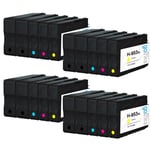 20 Ink Cartridges (Set + Bk) for HP Officejet Pro 7720, 8210, 8715, 8720, 8730