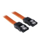 BitFenix Alchemy Premium Modding Series Multisleeved Cable - Câble SATA - Serial ATA 150/300/600 - SATA (F) pour SATA (F) - 30 cm - moulé - orange