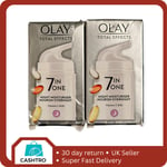 2 X Olay Total Effects 7 in One Night Firming Moisturiser 37ml