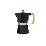 Venice Aluminium Espresso Maker, Black, 6 cup