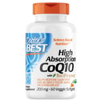 Doctors Best High Absorption CoQ10 with BioPerine - 60 x 200mg Softgel
