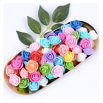 500/1000 PCS Mini Foam Rose Artificial Flowers Wedding Decorations DIY Advent Wreath Scrapbooking Valentines Day New Year Gift (Color : Multicolor, Size : 500)