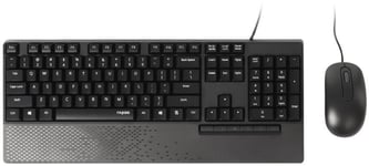 RAPOO - NX2000 Wired Keyboard & Mouse Deskset, Black
