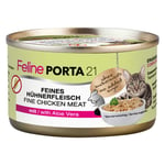 Feline Porta 21 -säästöpakkaus 24 x 90 g - kana & aloe (viljaton)