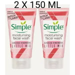 Simple Moisturising Facial Wash Choose Kindness - Little Mix,  2 X 150 ML