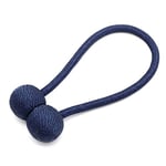 Accrie Magnet Buckle Free Drilling Hook Wall Hook Living Room Bedroom Curtain Rope Strap Royal Blue (30 cm)