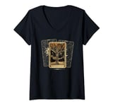 Womens The Hanged Man Tarot Card Design V-Neck T-Shirt