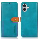 KHAZNEH iPhone 16 Fodral Dual-Color Blå