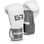 Gymrex Boxningshandskar - 8 oz mesh inuti vit und metallic ljusgrå