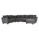 Scapa Manchester hörnsoffa med divan sammet grå B368 cm