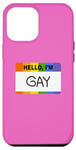 iPhone 13 Pro Max Hello, I’m Gay Funny Name Tag Case