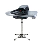 Steam Ironing Press Heavy Duty 81HD-Silver + Stand + FREE Iron/Filter/Cover/Foam