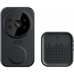 Gotrays - Sonnette vidéo à distance sans fil, Smart Home Wifi Door Bell Carillon de caméra de sonnette sans fil extérieur Interphone audio