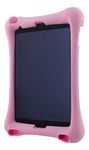 DELTACO Skal i silikon för 10,2"-10,5" iPads, stativ, rosa