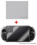 OFFICIAL Sony Playstation PS VITA Clear Front Screen Protector & Cleaning Cloth