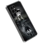 Samsung Galaxy S23 Ultra cover med et mønster - Hund og ulv